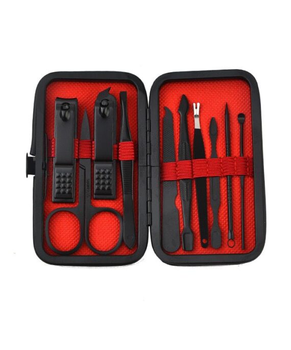 Manicure Set - 10pcs Set Matte Black