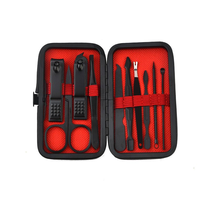 Manicure Set - 10pcs Set Matte Black