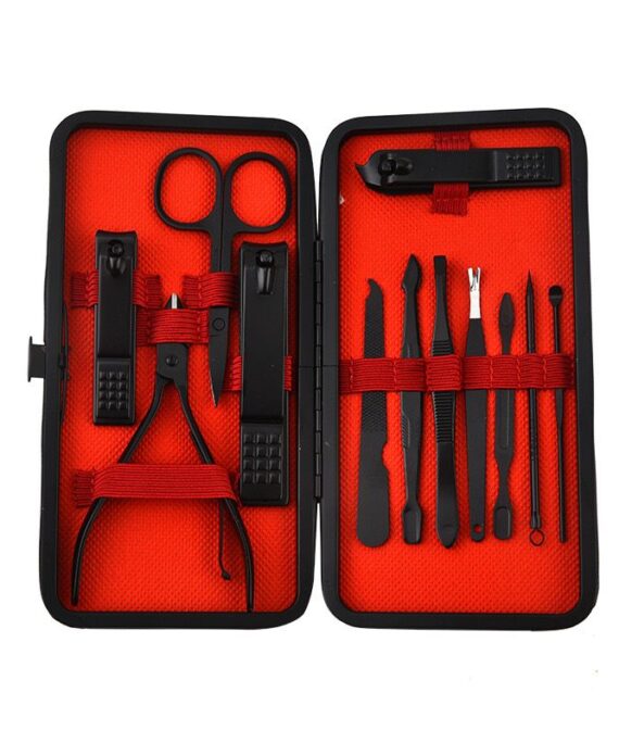Manicure Set - 12pcs Set Matte Black