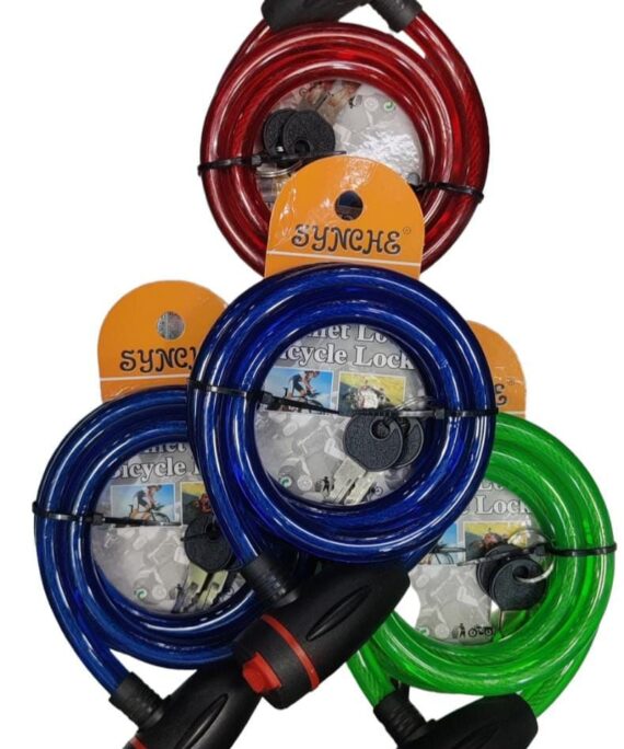 Bicycle/Helmet lock With key - 12x1200