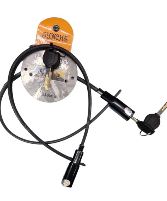 Bicycle/Helmet Lock With Key Strip Model - 12x1200