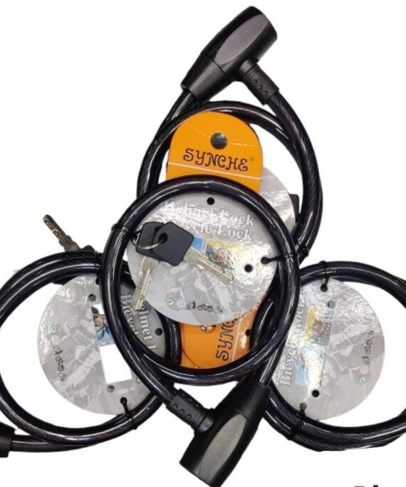 Bicycle/Helmet Lock With Key - 12x800