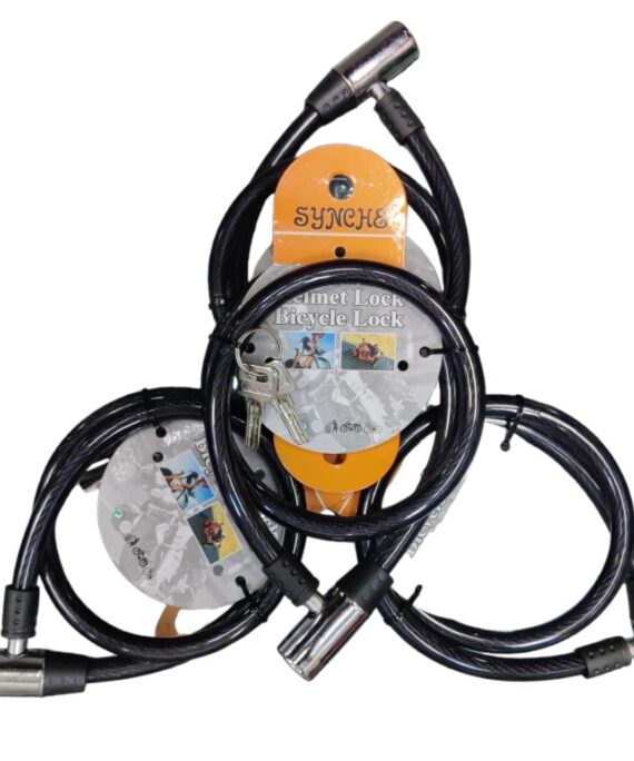 Bicycle/Helmet Lock With Key - 12x800