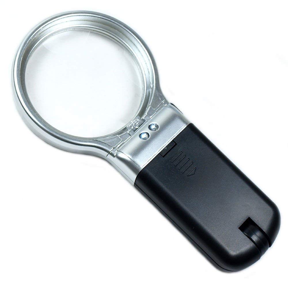 Folding Magnifying Glass With LED Stand And UV