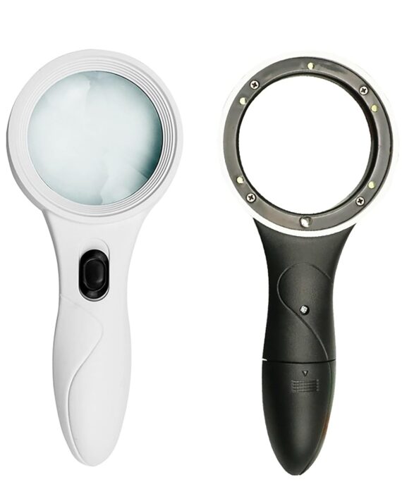 Magnifying Glass With 5 LED lights 1UV light