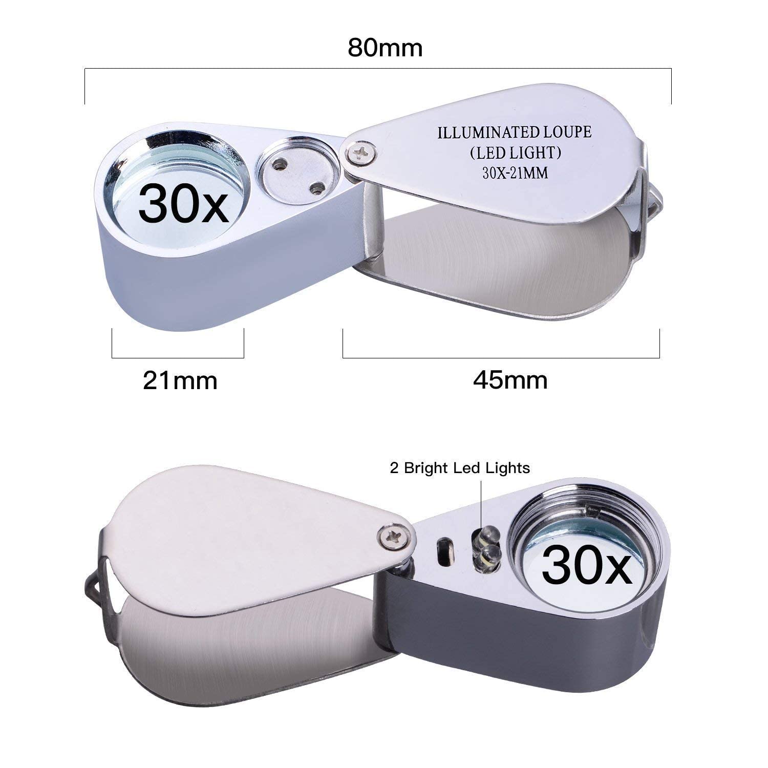 Full Metal Magnifier - 30x21mm