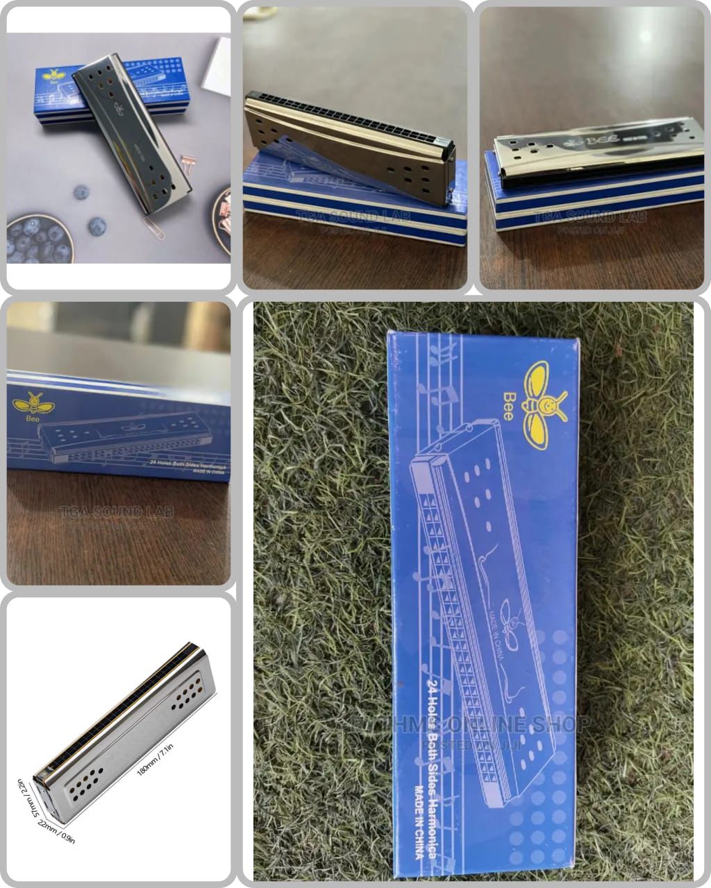 Bee Harmonica 24 Holes Dual Side