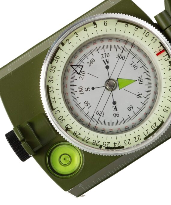 Lensatic Sighting Compass with Carrying Bag