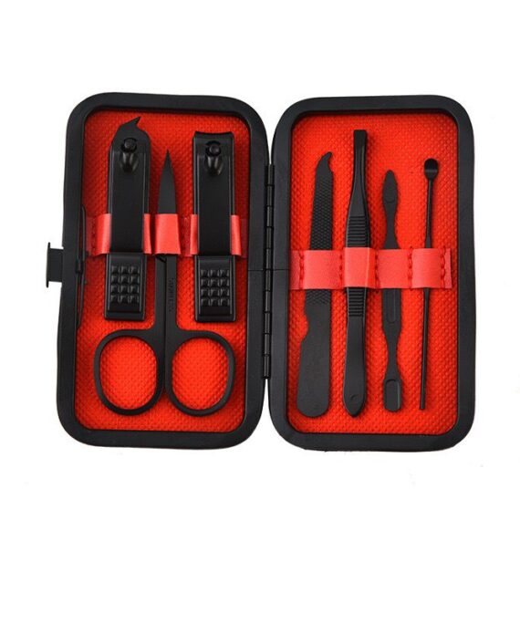 Manicure Set - 7pcs Set Matte Black
