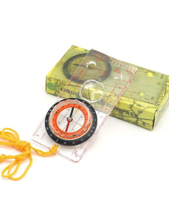 Map Compass With Magnifying Glass