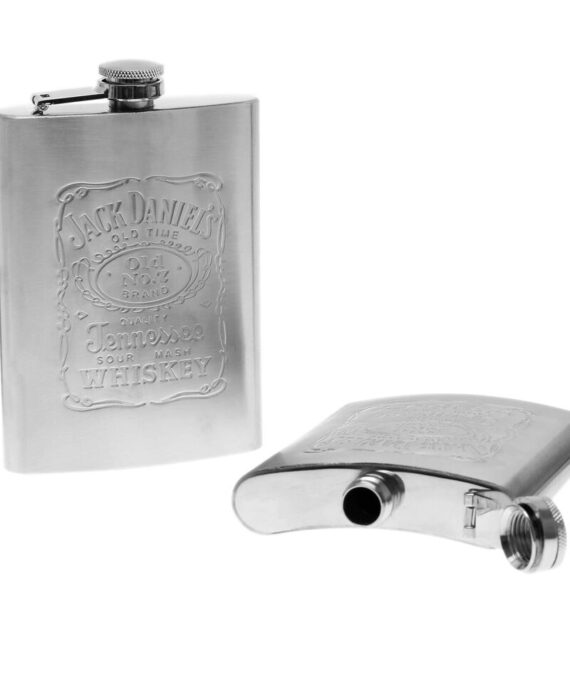 Jack Daniels Hip Flask 304 Steel 8Oz - 240ml
