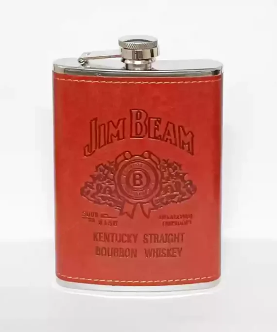 Jim Beam Hip Flask 8Oz - 240ml