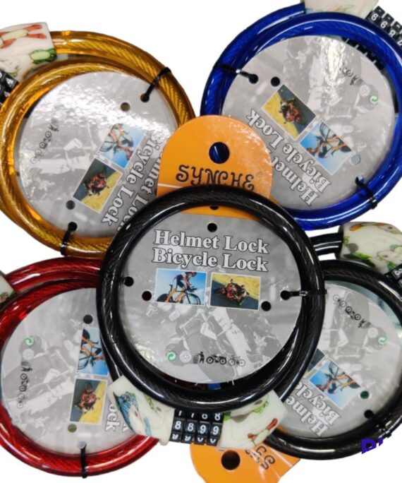 Bicycle/Helmet Number Lock Resettable - 12x650