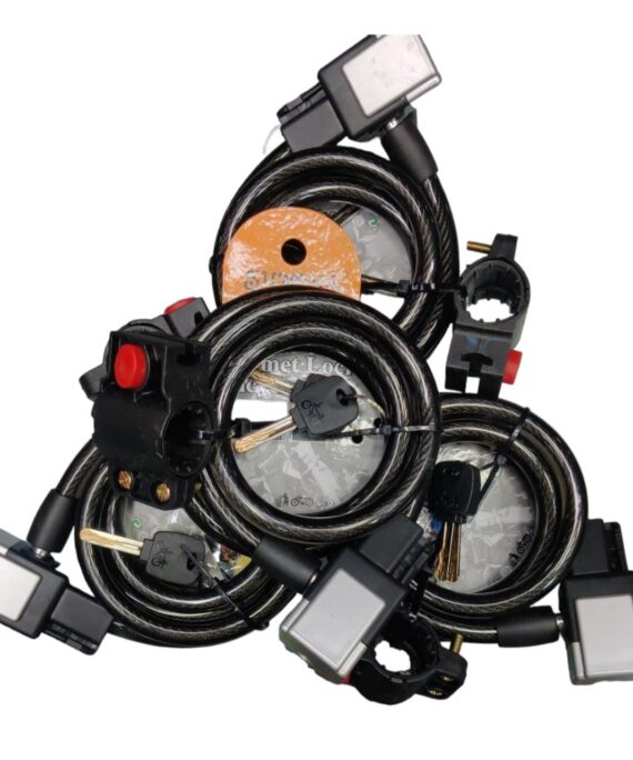 Bicycle/Helmet Lock With Holder - 12x1200