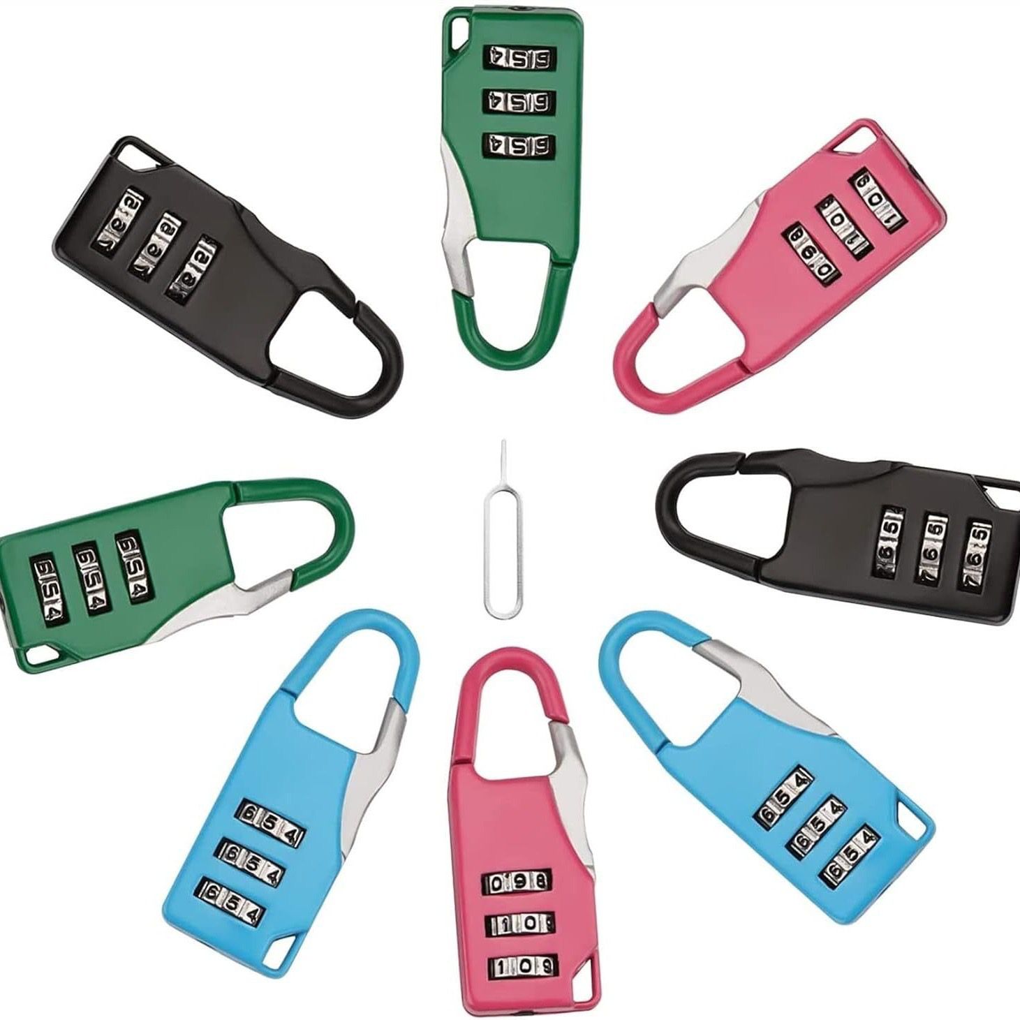 Combination Padlocks 3 Digit - Zinc Alloy + ABS