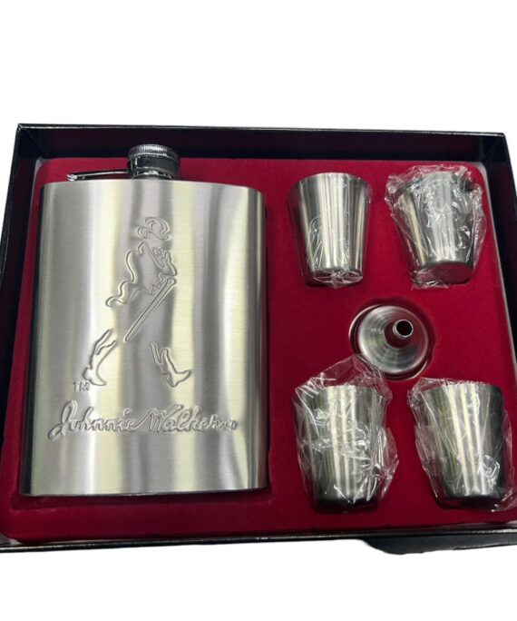 Johnnie Walker Hip Flask Gift Set 8Oz
