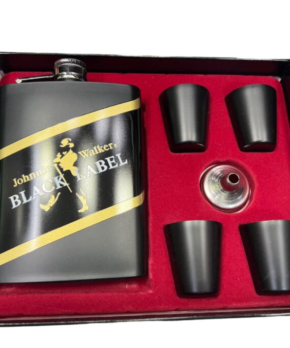 Johnnie Walker Hip Flask Gift Set 8Oz