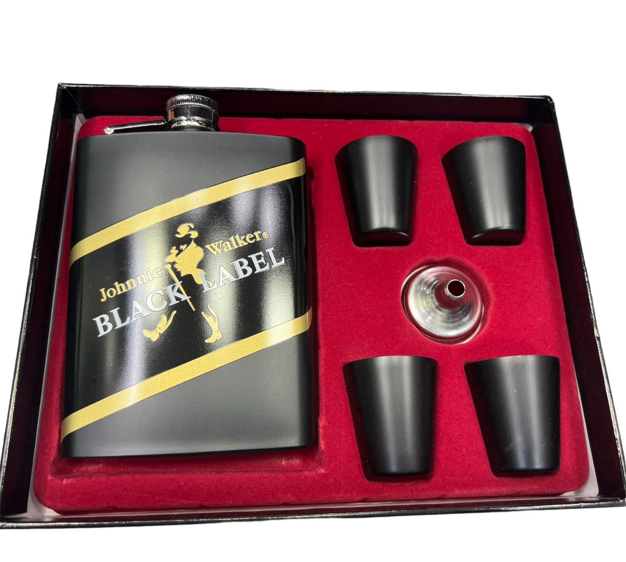 Johnnie Walker Hip Flask Gift Set 8Oz
